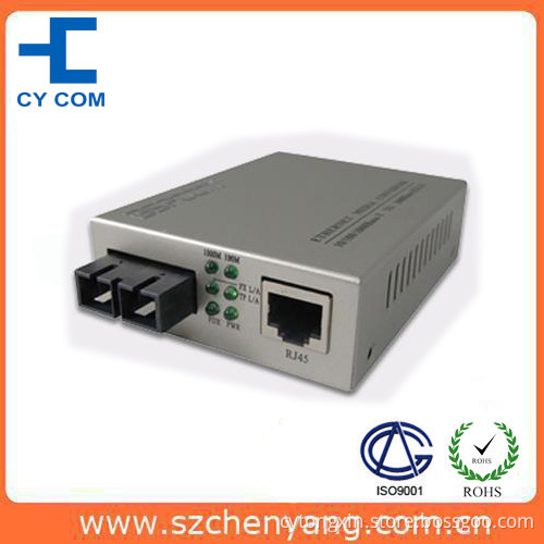 Fiber Optic Media Converter (10/100/1000Base-Tx to 1000Base-LX 1310nm Single mode 20Km)